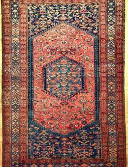 Antike Orientbrücke, handgeknüpft, Carpets, Rugs, Wohl Westpersien, um 1920. Größe ca. 197 x 130 cm. - Berlin Steglitz-Zehlendorf