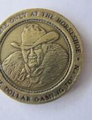 ONE DOLLAR GAMING TOKEN BINION'S HORSESHOE POKER LAS VEGAS, NV NCM in 8810