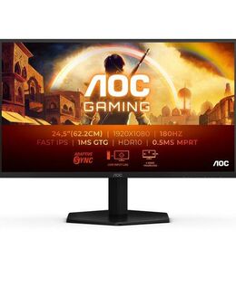 AOC 25G42E Gaming-Monitor (62,2 cm/25 ", 1920 x 1080 px, Full HD, 0,5 ms Reaktionszeit, 180 Hz, Fast-IPS, Neigung)