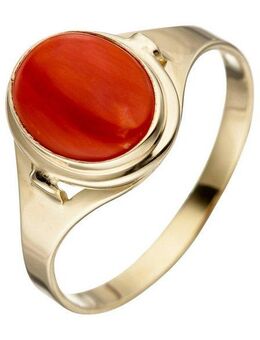 JOBO Goldring, 333 Gold mit Koralle