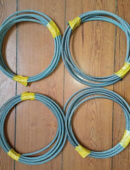 Stahlseile Länge ca 3,30m , Durchm. 6mm / 1, 2, 3 oder 4 Stück - Leipzig Nordost