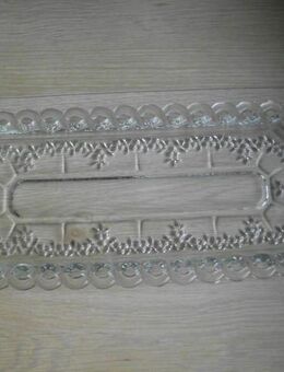 Glas Königskuchenplatte Servierplatte Platte 34 cm Durchbruch 4,- - Flensburg