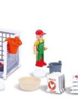 Bburago Spielwelt Farmland, Hühnerstall, inkl. FENDT Traktor