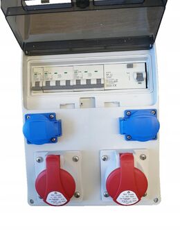 GEBÄUDESCHALTANLAGE SCHALTANLAGEN Wandverteiler Baustrom Elektroverteiler Verteilerkasten Baustelle mobil 2x 230V 1x 16A 1x 32A - Wuppertal