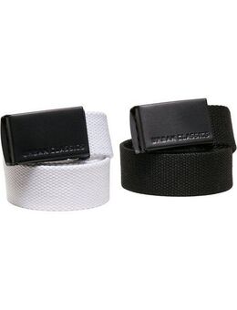 URBAN CLASSICS Hüftgürtel Urban Classics Unisex Canvas Belt Kids 2-Pack