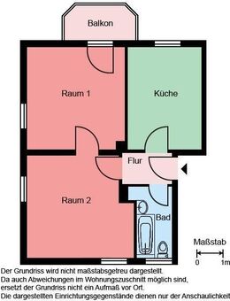 Demnächst frei! 2-Zimmer-Wohnung in Castrop-Rauxel Schwerin - Castrop-Rauxel