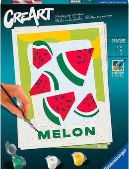 Ravensburger Malen nach Zahlen CreArt, Melonen, für Erwachsene, Made in Europe