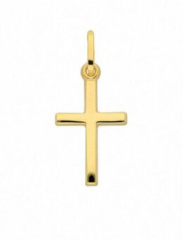 Adelia´s Kettenanhänger Damen & Herren 585 Gold Kreuz Anhänger, Goldschmuck für Damen & Herren