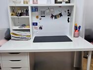 Ikea Schreibtisch mit Schublade und Magnetwand - Wiesbaden Kostheim