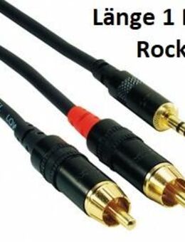Stereo-Adapterkabel mit Mini-Plug 3,5 mm Stereo auf 2 x Cinch-Stecker rockcable - Dübendorf