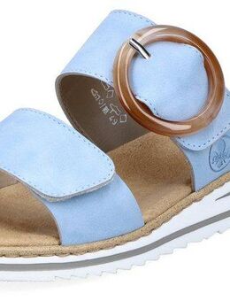 Rieker Pantolette, Keilabsatz, Sommerschuh, Schlappen mit softer Innensohle
