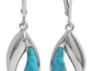 Firetti Paar Ohrhänger Schmuck Geschenk Silber 925 Ohrschmuck Patentbrisur Edelstein, mit Türkis