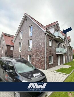 Schicke Neubau-Wohnung im Dachgeschoss mit Fahrstuhl und Balkon zentral in Marienhafe! - Marienhafe