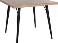 Duo Collection Esstisch Tailin Tisch Baumkantentisch, Massives Metallgestell, Belastbarkeit bis 100 kg