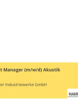 Key Account Manager (m/w/d) Akustik - Berlin Mitte