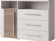 INOSIGN Kommode Roger,Breite 120cm, moderne Anrichte mit 3 Schubladen, Kommode mit viel Stauraum, Masse 120x92x38,5 (B/H/T)
