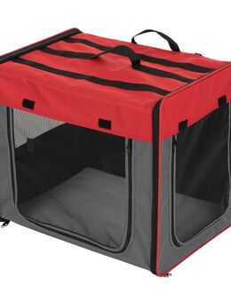 Transporthütte First Class Basic - B 46 x T 61 x H 53,5 cm, rot/grau (Größe M)