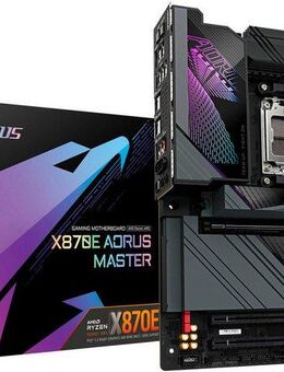 Gigabyte X870E AORUS MASTER Mainboard - Unterstützt AMD Ryzen 9000 CPUs, 16+2+2 Mainboard