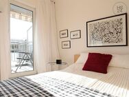 TOP: Möbliertes Studio Apartment mit Balkon, TG-Stellplatz und Klimaanlage in Leipzig - Leipzig