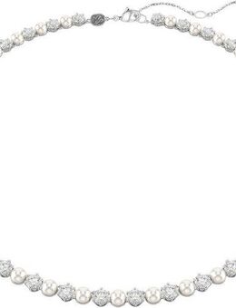Swarovski Collier Schmuck Geschenk Matrix Tennis Halskette, mit Swarovski® Zirkonia (synth) - mit Swarovski® Perle