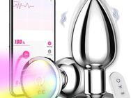 Analplug# für Frauen Vibration für Frauen, Anal Vibrator Buttplug mit APP Sex Spielzeug für die Frau, Regenbogen-LED 9 Modi Analplug mit Fernbedienung Analvibratoren Frau Kleiner Anal Plug Sex Toys - Ennigerloh