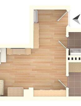 Ruhige, moderne 1- Zimmer Single Wohnung! - Schwerin