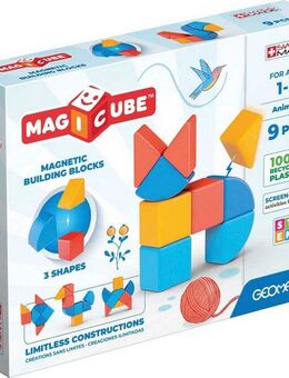 Geomag™ GEOMAG™ Magicube Shapes Animals Magnetspielbausteine, (9 St), Made in Europe