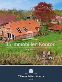 Kernsaniertes Landhaus mit zwei Wohnungen, Gartenanlage und Nebengebäude in ruhiger Lage! - Südbrookmerland