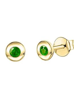 Vivance Paar Ohrstecker 375/- Gelbgold glanz Smaragd