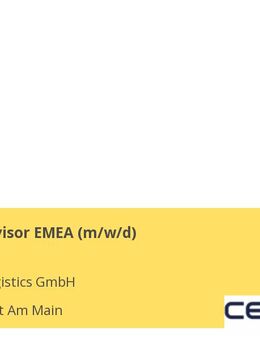 HUB Supervisor EMEA (m/w/d) - Frankfurt (Main)