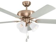 EGLO LED Deckenleuchte LAS PALMAS Deckenventilator, Ventilatorfunktion, Leuchtmittel wechselbar, Deckenlampe, Ventilator mit Licht, Zugkette, Wendeflügel, Ø 132cm