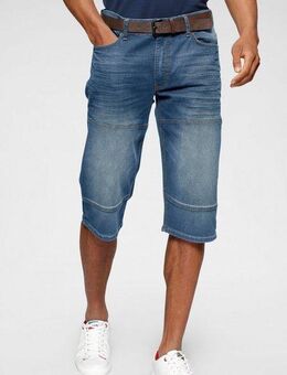 H.I.S Jeansbermudas HANTZ (Set, 2-tlg., mit abnehmbarem Gürtel) gerader Beinschnitt, Used-Look mit Abriebeffekten