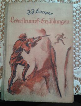 Lederstrumpf-Erzählungen v. J.F. Cooper, Deutsche Schrift - Leipzig Ost