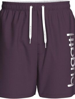 bugatti Badeshorts Giovanni mit großem Logoprint auf dem linken Bein