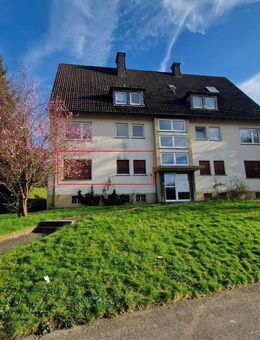 Renovierte stadtzentrale 62qm große 3 Zimmer-Wohnung im Erdgeschoss mit Balkon ab 1.11. zu vermieten - Plettenberg