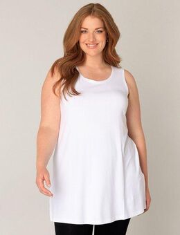 Base Level Curvy Longshirt ABBIGALE ärmellos, seitlich geschlitzt