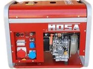MOSA GE S-6500 YDT Stromerzeuger Notstromaggregat Diesel MIT Fahrgestell 5,7kVA - Schillingsfürst