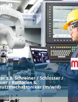 Handwerker z.B. Schreiner / Schlosser / Fensterbauer / Rollladen & Sonnenschutzmechatroniker (m/w/d) - Nagold