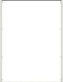 Insektenschutzrollo für Dachfenster, hecht international, transparent, verschraubt, weiß/schwarz, BxH: 110x160 cm in 00000