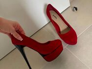 Highheels mit Plateau Rot - Weinheim