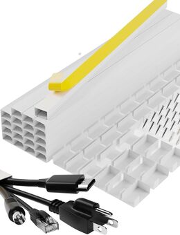 PVC Kabelkanal Kabelleiste 20 Stk a 40 cm (2,5 x 1,5 cm) insgesamt 8 Meter - Erkelenz