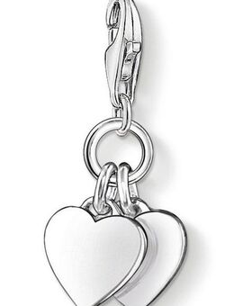 THOMAS SABO Charm-Einhänger Zwei Herzen, 0836-001-12