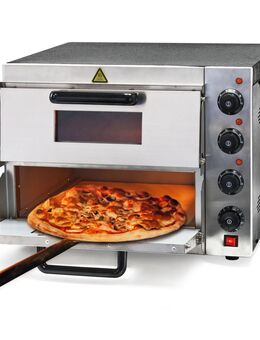 Pizzaofen 3000W Backofen 2 Etagen Edelstahl Pizzastein Gastro Ofen Schamottstein - Wuppertal