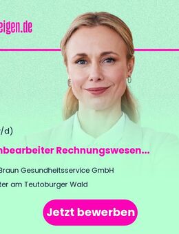 Sachbearbeiter Rechnungswesen (w/m/d) - Hilter (Teutoburger Wald)