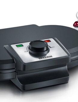 Severin Waffeleisen WA 2106, 1200 W, Doppelwaffelplatte, inkl. Backampel, einstellbarer Temperaturregler