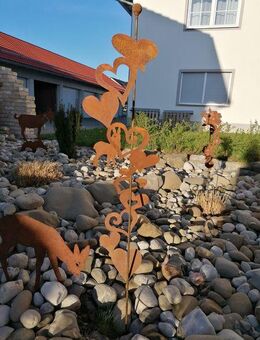 Gartenstecker Herzband Edelrost - Kraftisried