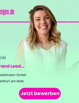 Jr. Brand Lead (m/w/d) - Frankfurt (Main)