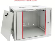 HMF Netzwerkschrank Serverschrank 19 Zoll 9 HE grau #1829 - Birkenfeld (Baden-Württemberg)
