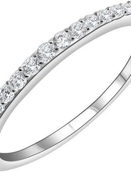 Firetti Silberring Schmuck Geschenk Silber 925 Fingerring Ring Memoire, mit Zirkonia (synth)