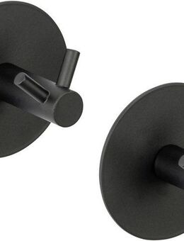 SCHÖNER WOHNEN-Kollektion Wandhaken »Duo Meleto«, Badezimmer, (2-St), Doppel-Badhaken aus rostfreiem Edelstahl, zum Kleben oder Bohren